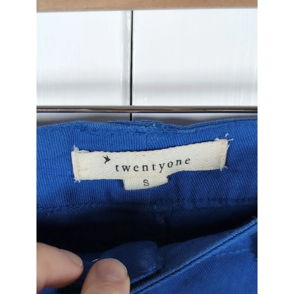 Y2K Forever 21 Klein Blue Denim Micro Mini Skirt Festival Indie Streetwear